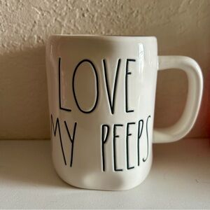 Rae Dunn Love My Peeps Mug w/ Pink Inside